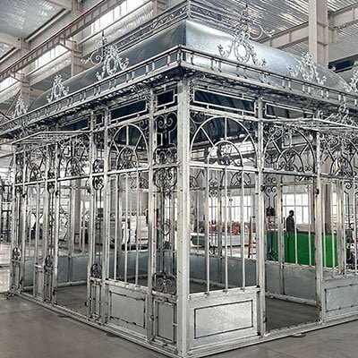 Argon-filled insulating glass unit for thermal pool enclosure
