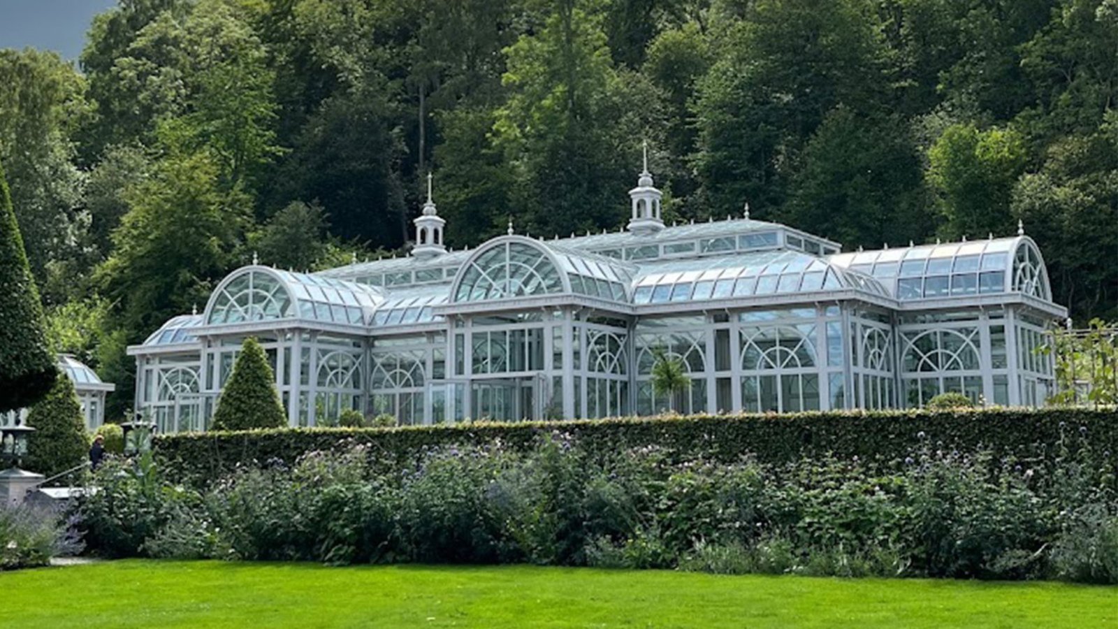 Custom wrought iron greenhouse