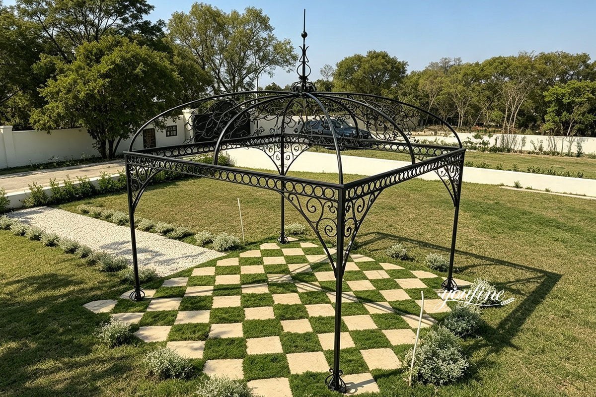 black metal garden gazebo feedback