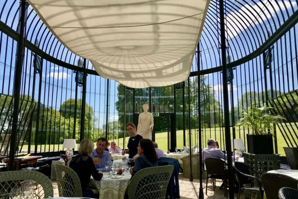 interior of conservatory garden room extension