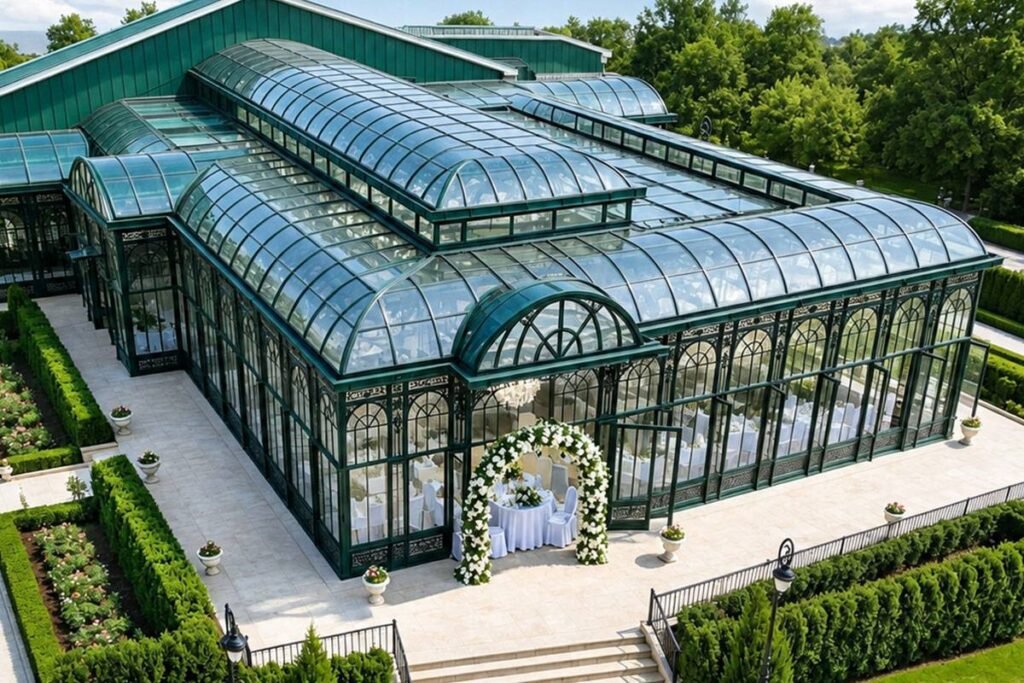 contemporary lean to conservatory
