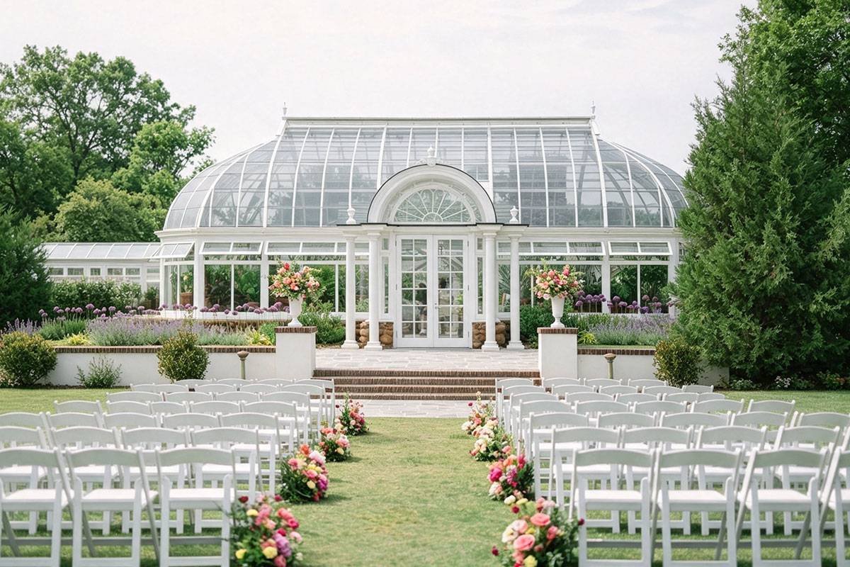 full glass iron conservatory