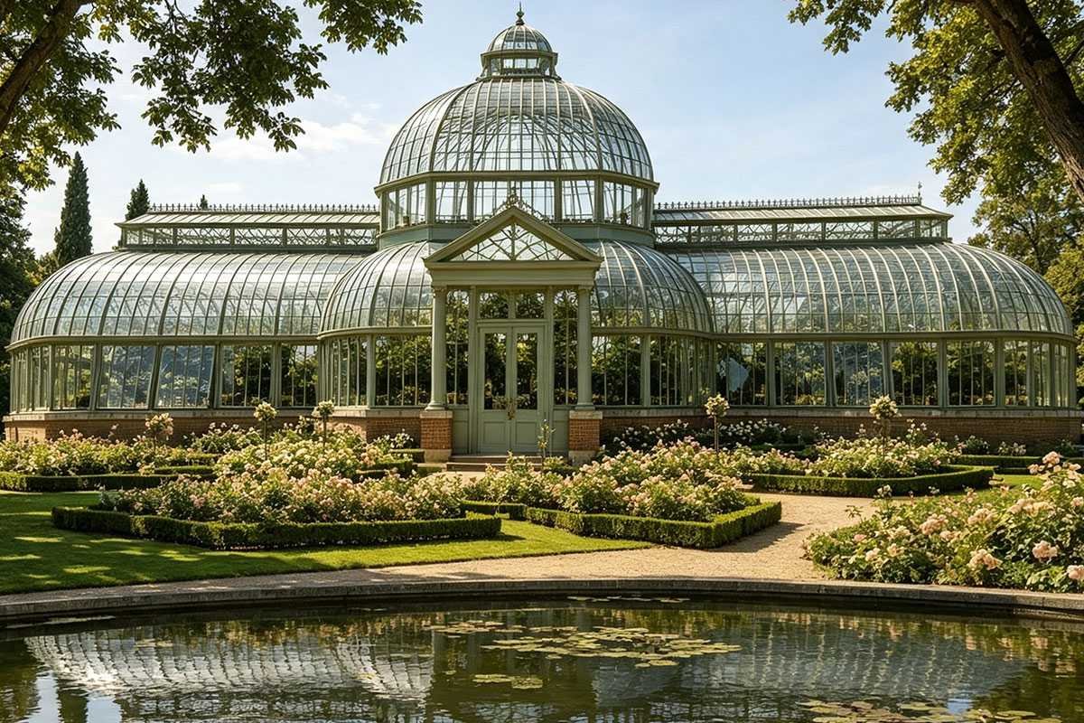 garden glass iron conservatory