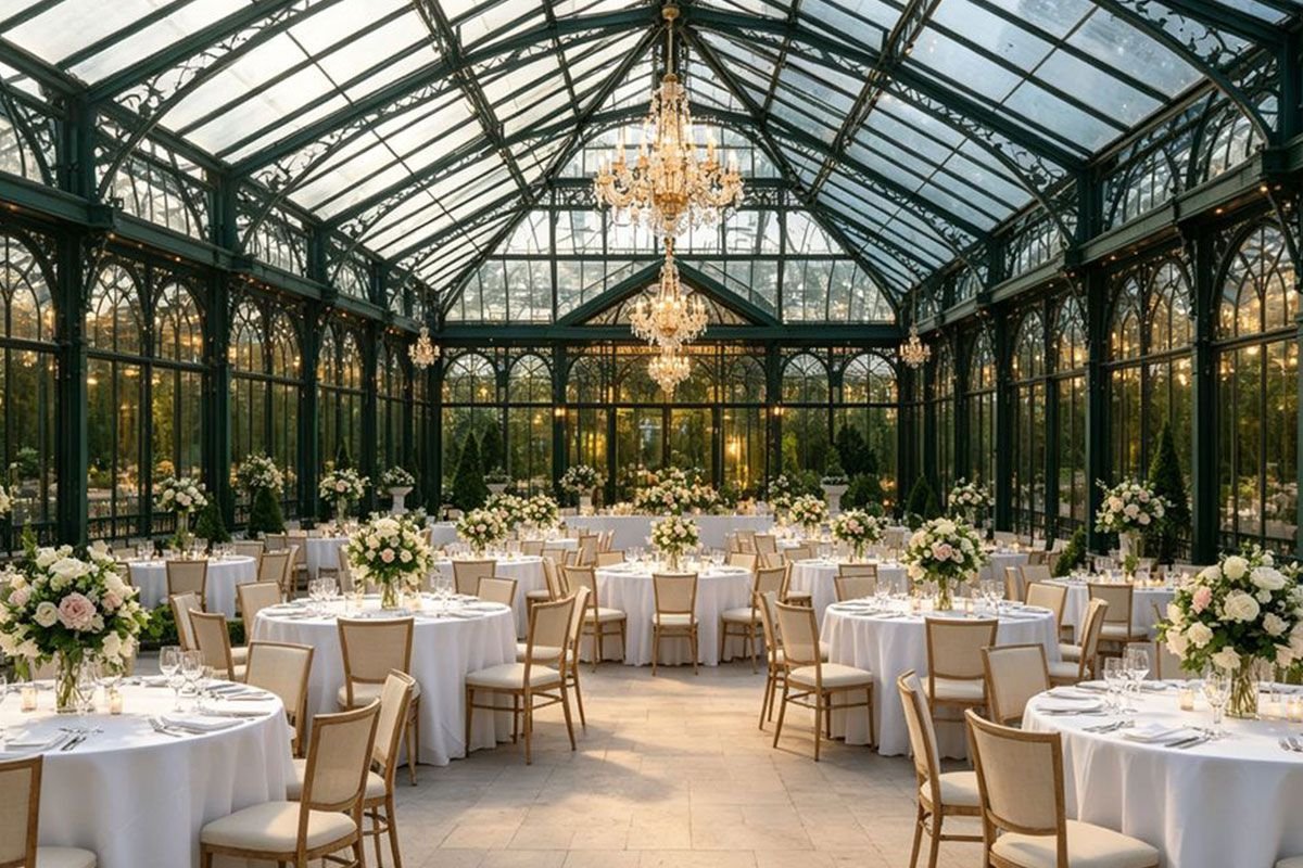 glass greenhouse for restaurant