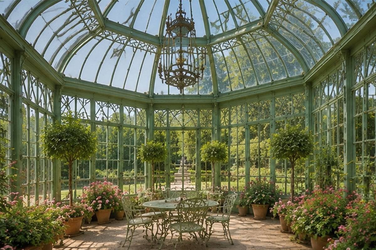 interior back garden conservatories