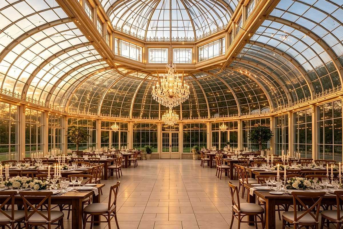interior of castle conservatory