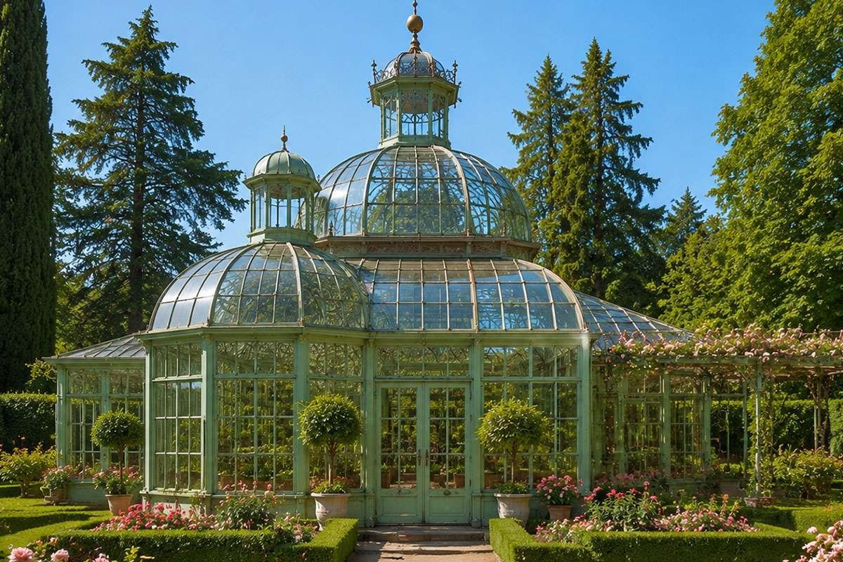 large back garden conservatories