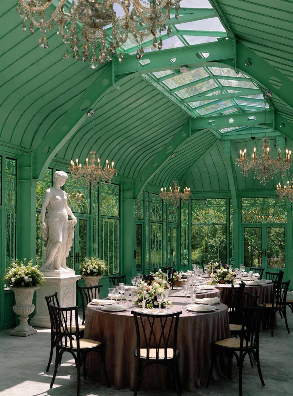 marble statue for greenhouse