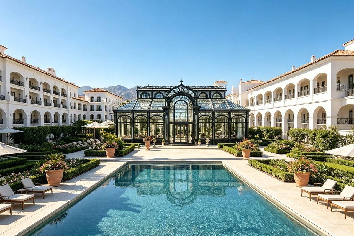 swimming pool iron conservatory
