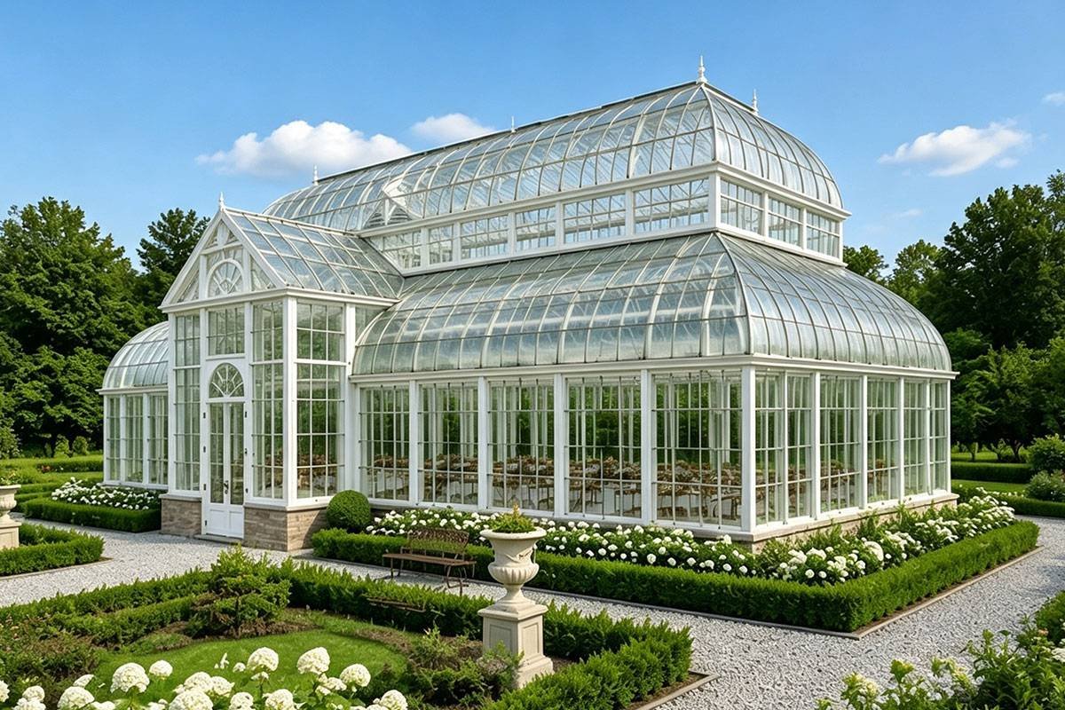 wrought iron castle conservatory