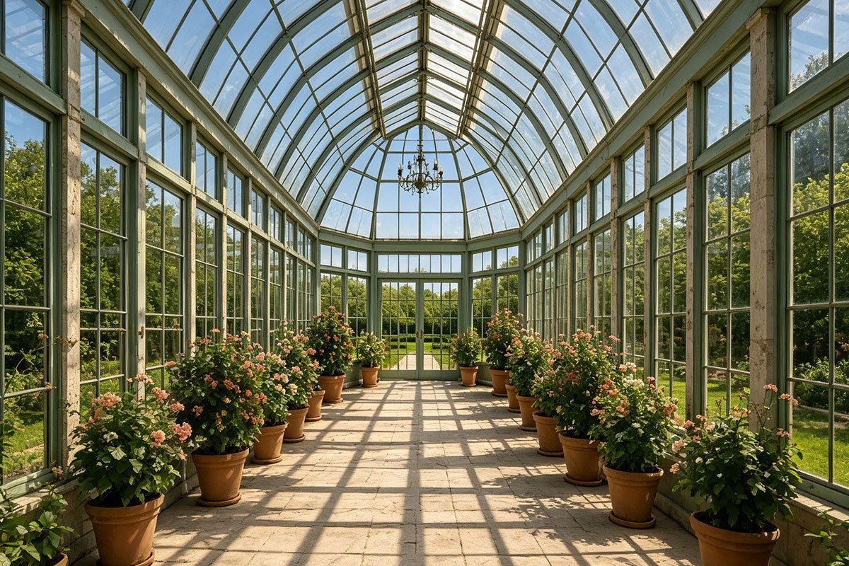 Royal Victorian greenhouse for garden