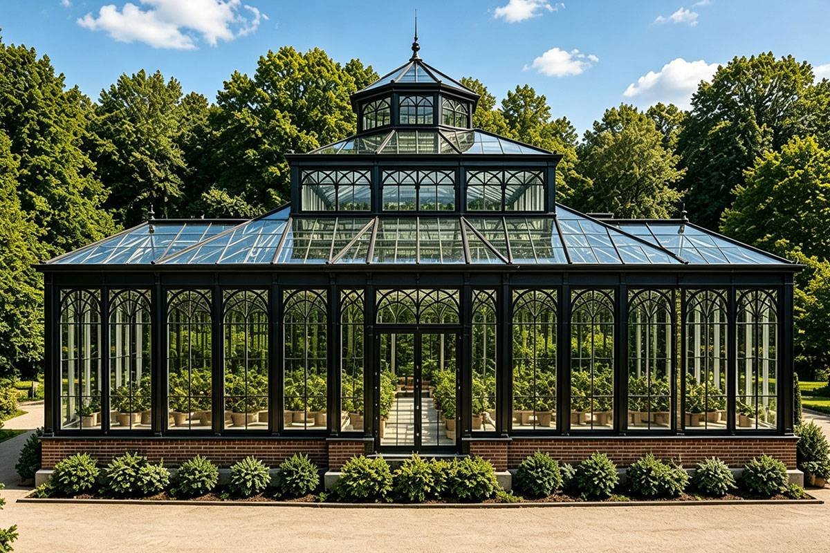 back of brick orangery