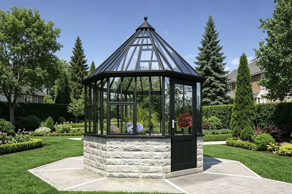black Hexagon gazebo