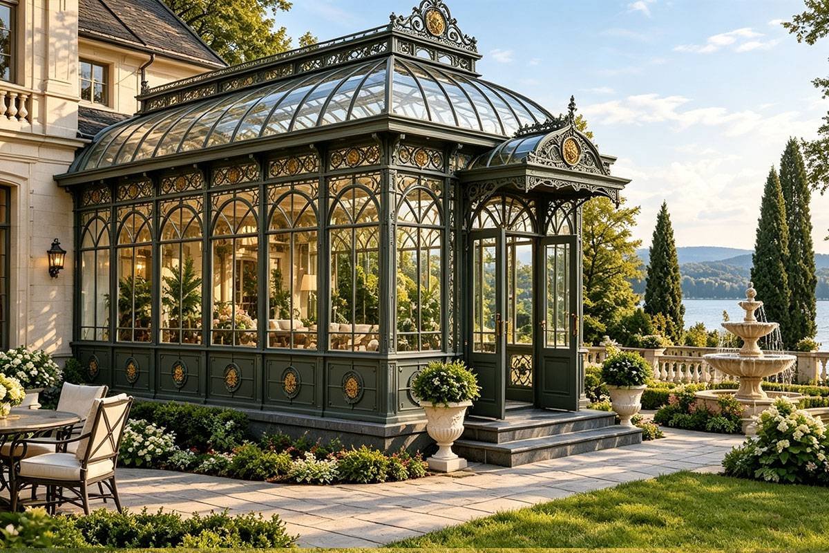 grey lean to conservatory