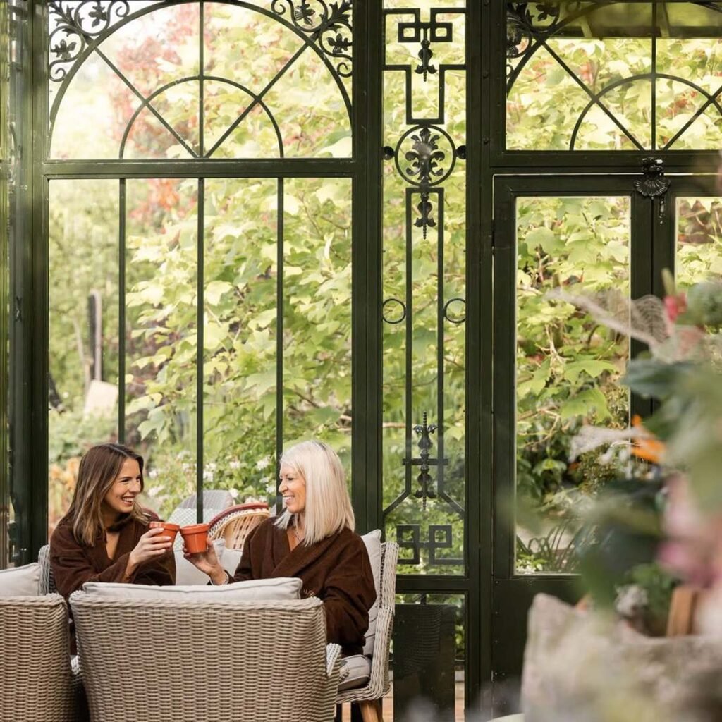 interior of greenhouse