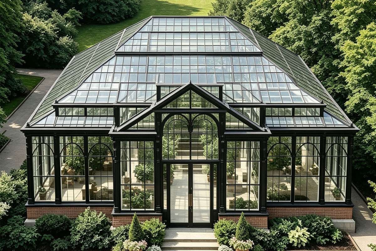 iron brick sunroom