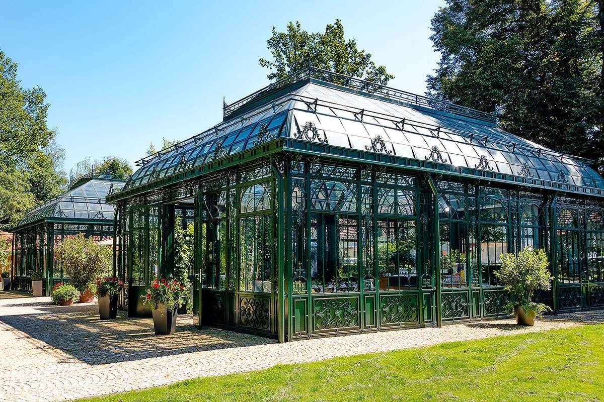 iron enclosed porch greenhouse