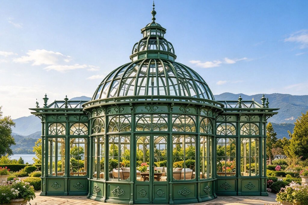 large wrought iron garden gazebo