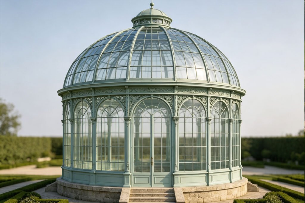 modern round gazebo