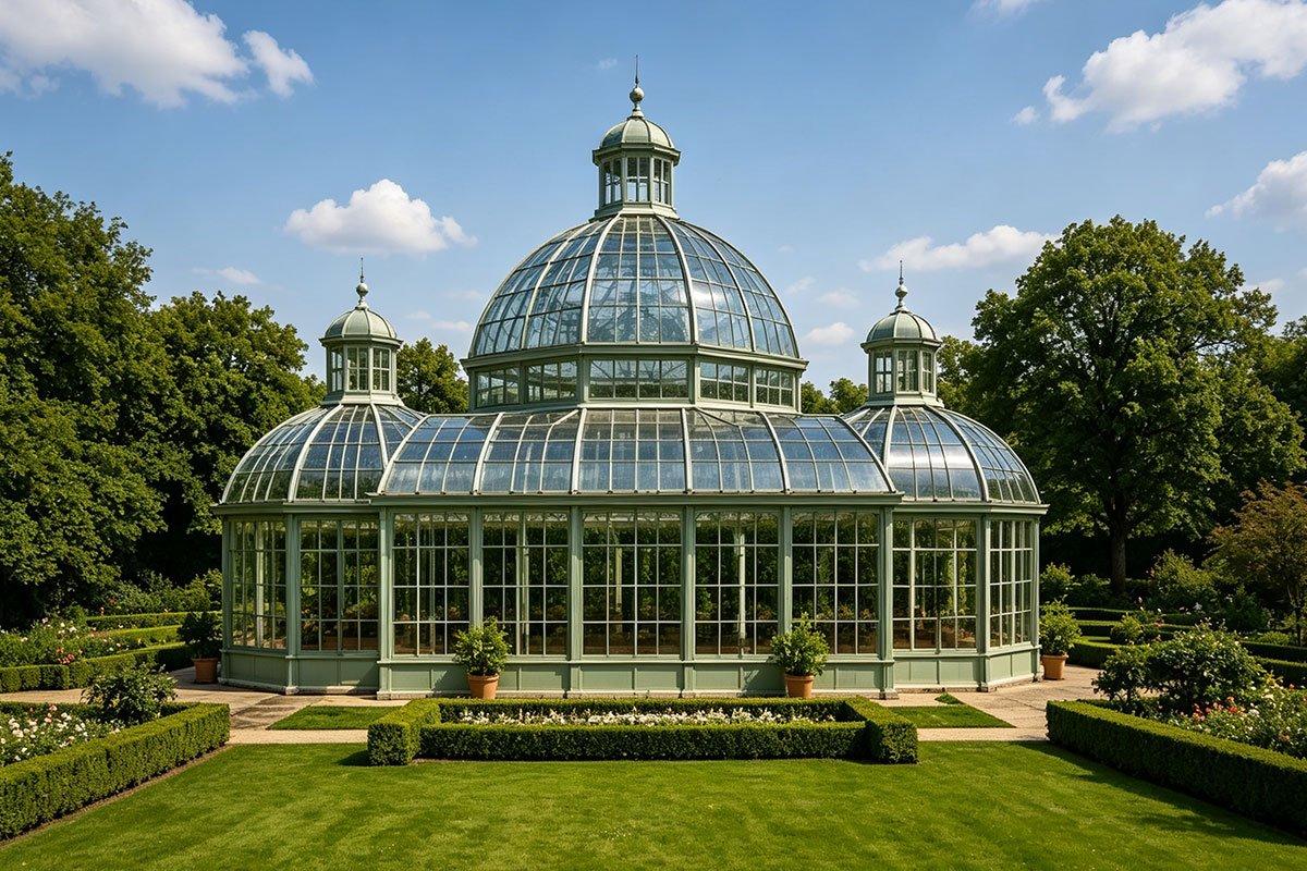 wrought iron Royal Victorian greenhouse